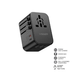 เครื่องชาร์จไฟแบบพกพา Veger VA-INT03 35W Global Travel Series